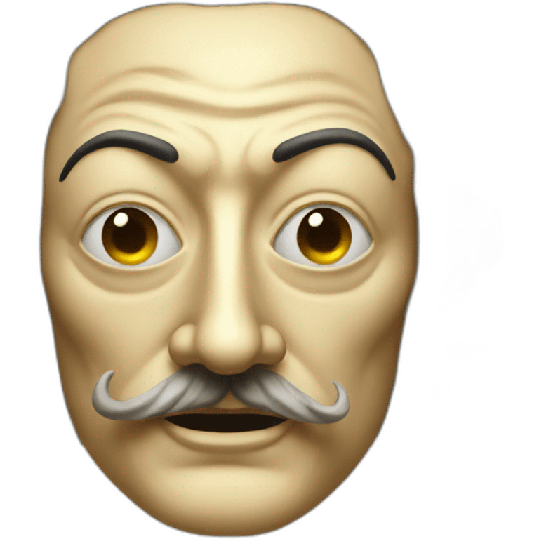 Dali mask emoji