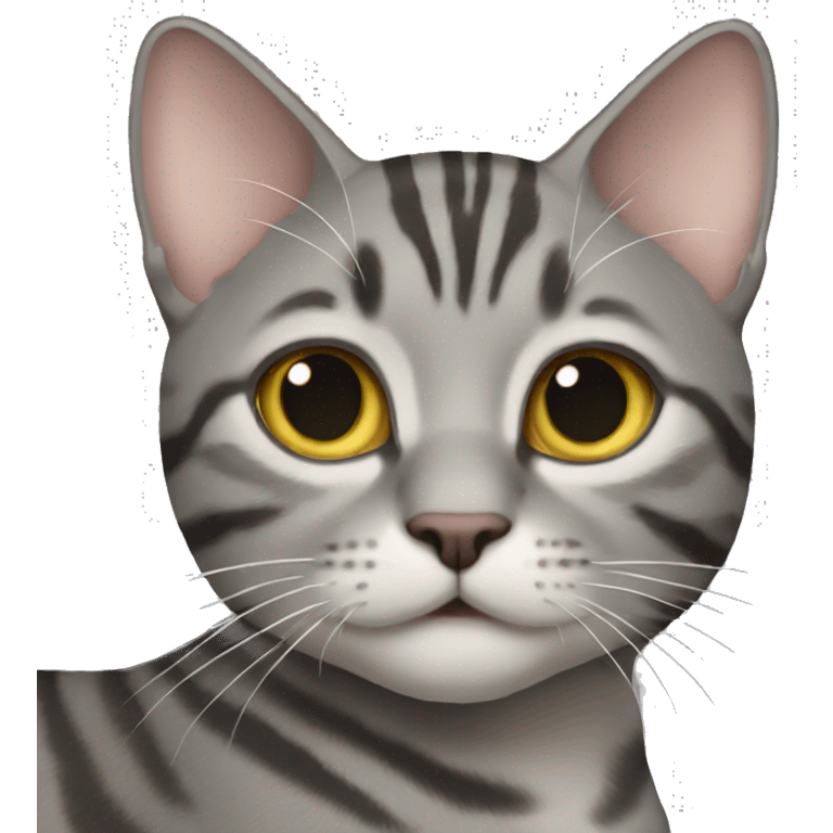 Gray tabby cat emoji