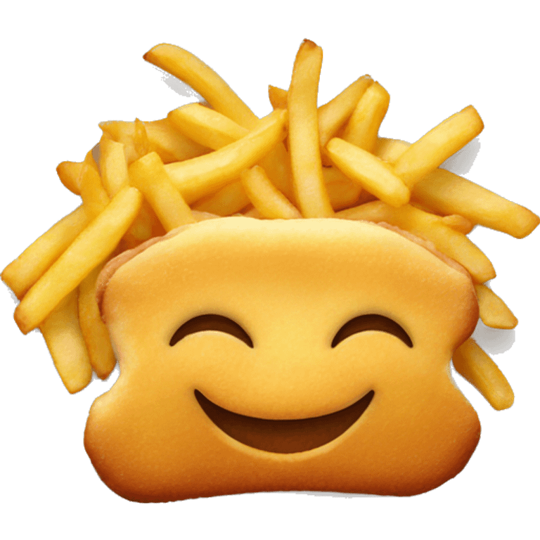 Schnitzel mit Pommes emoji