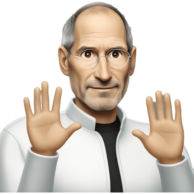 Steve jobs hands up emoji