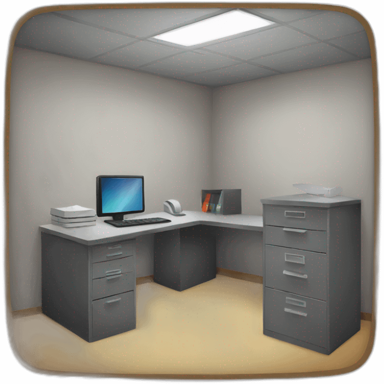 office room in a bunker emoji