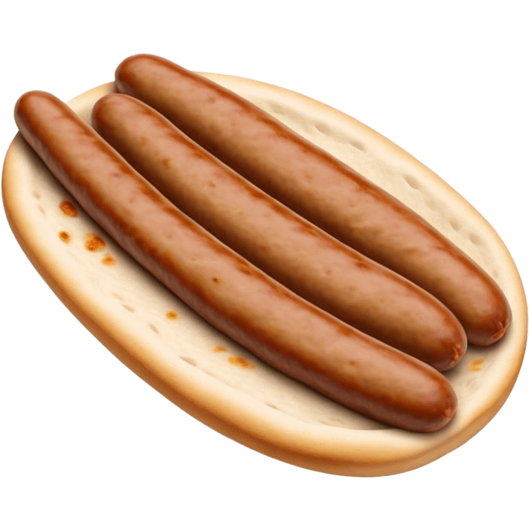 Cevapi Cinematic Realistic Cevapi Dish Emoji, depicted as modest, short, skinless sausages served with traditional flat bread, rendered with realistic textures and rustic, inviting lighting. emoji