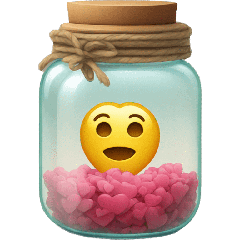 heart inside a glass jar emoji