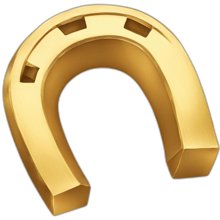 gold horseshoe  emoji