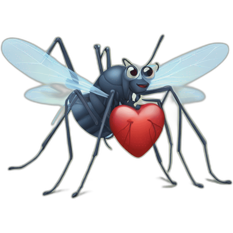 Love with mosquito  emoji