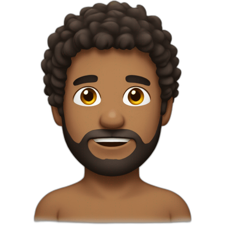 shirtless hairy man emoji