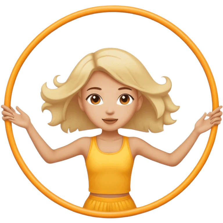 The girl on the air hoop  emoji