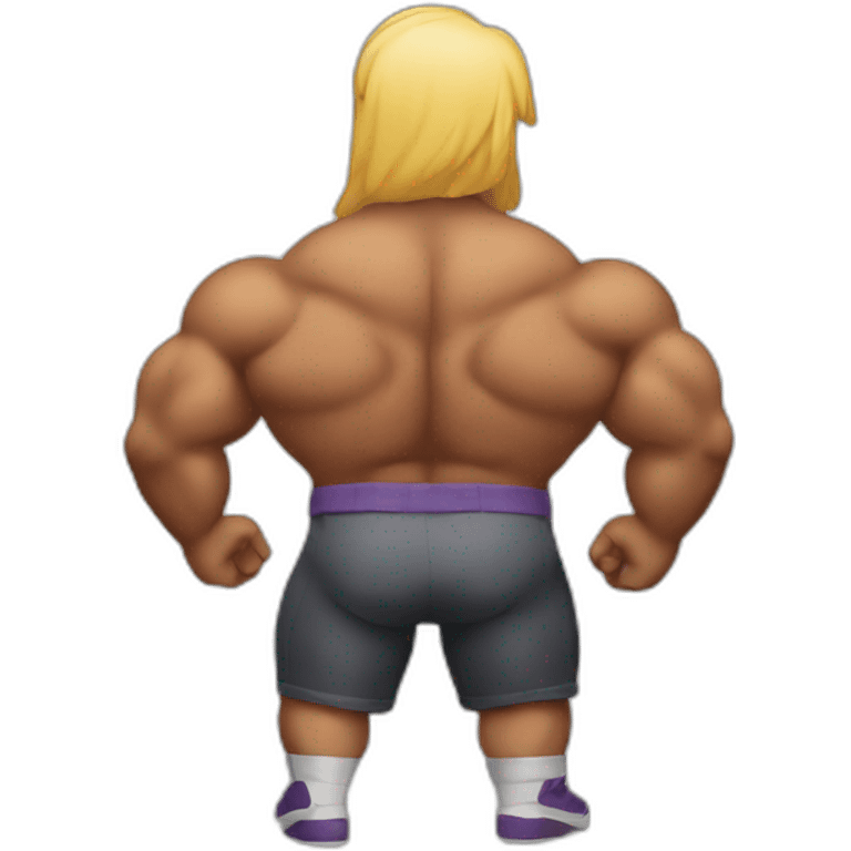 Big musclar back emoji