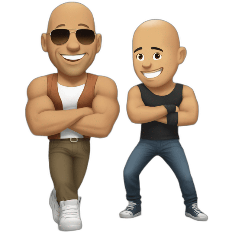 Vin Diesel and Urban Gillin happy emoji