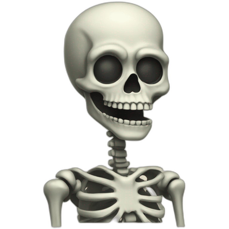 silly evil skeleton emoji