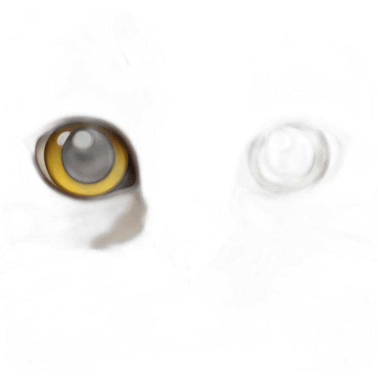 Cat with large eye's stare emoji