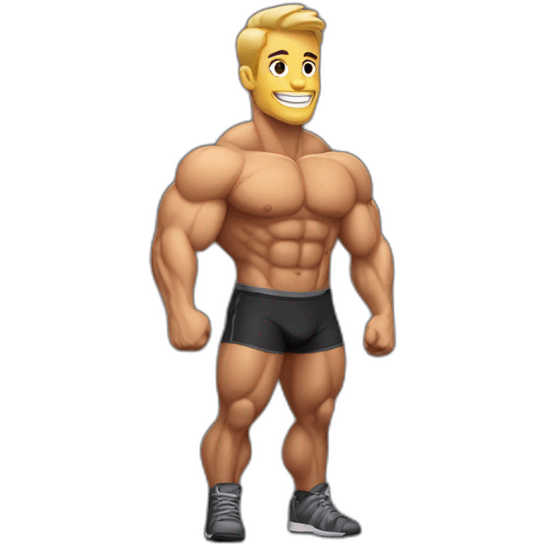 birthday bodybuilder emoji