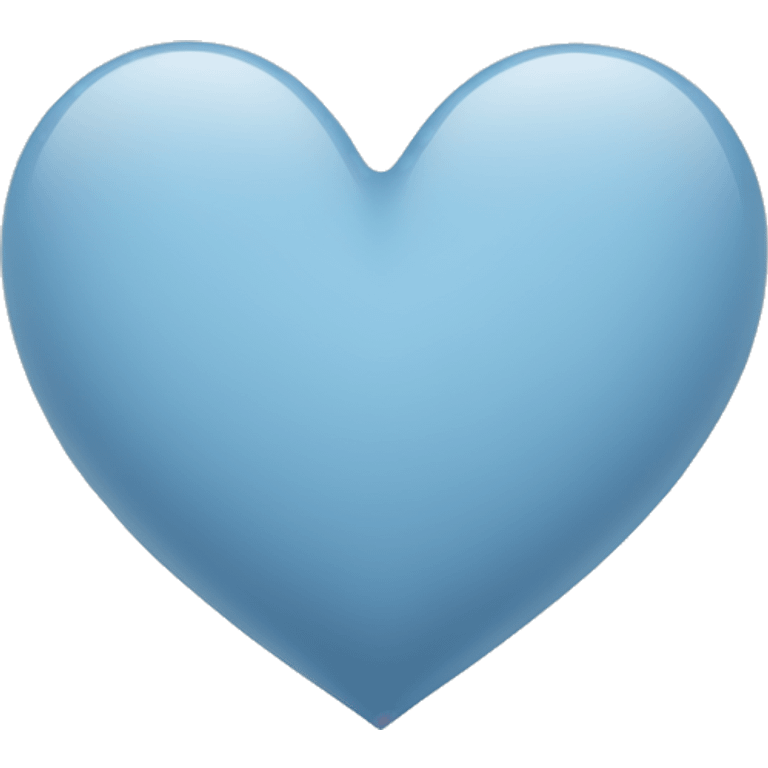 Heart-coloured-pastel-grey-blue-shade emoji