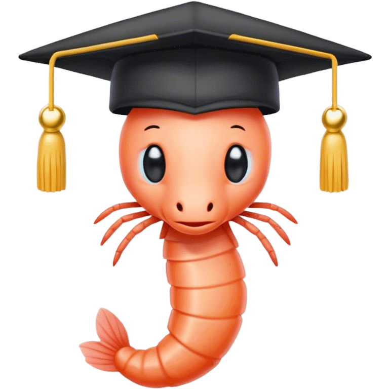 shrimp with phd hat emoji