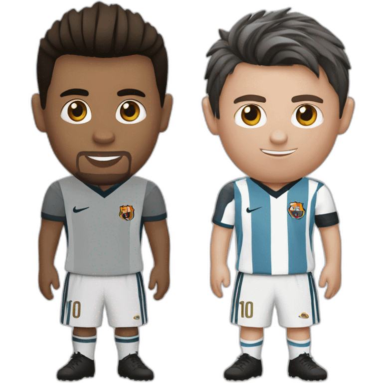 Ronaldo et Messi emoji