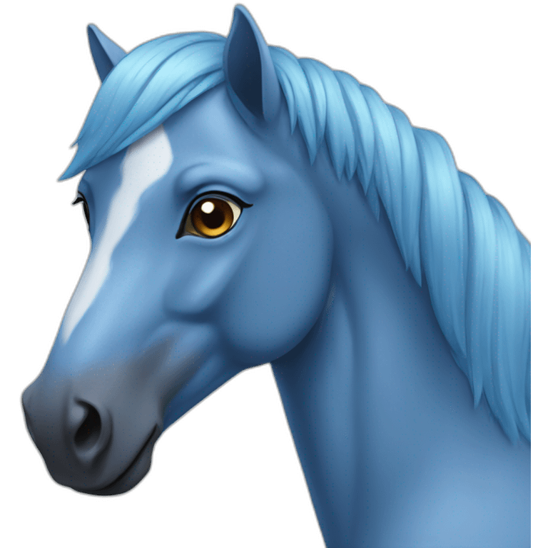 blue horse emoji