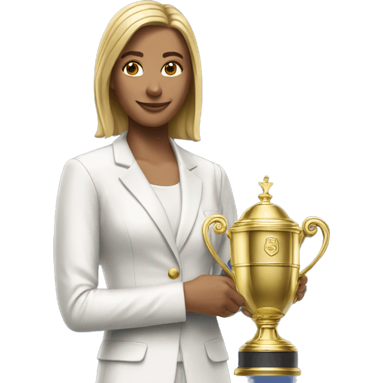 Women’s Wimbledon trophy  emoji