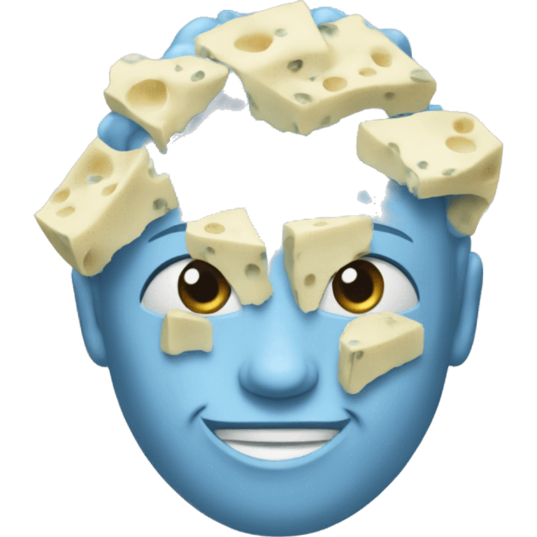 blue cheese face emoji