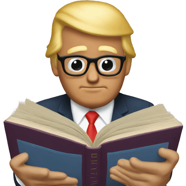 Donald trump read book emoji