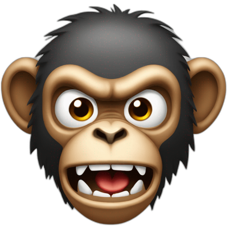 angry monkey emoji