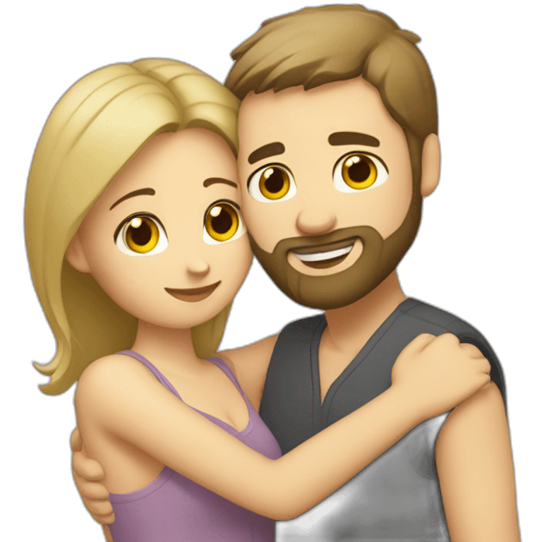 bearded-caucasian-man-hugs-asian-woman emoji