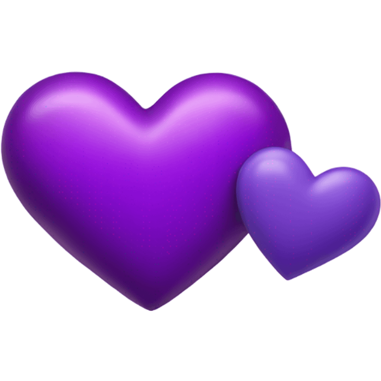 Floating Purple Hearts emoji