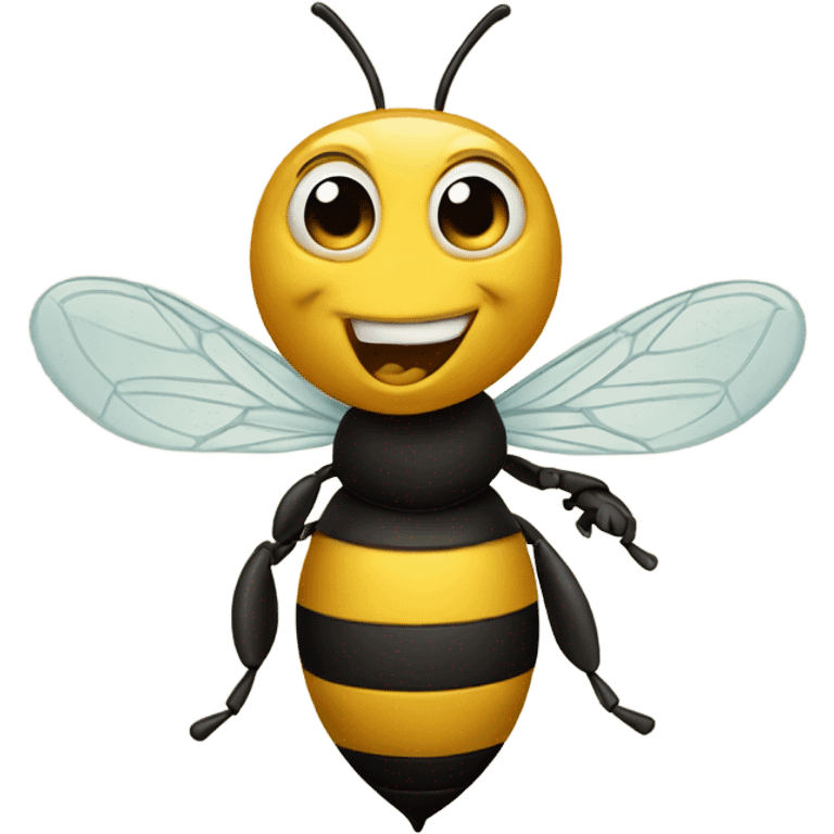 Bee pointing emoji