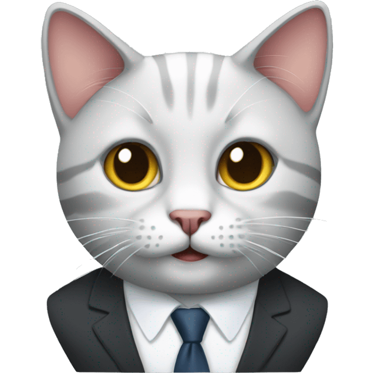 business cat emoji