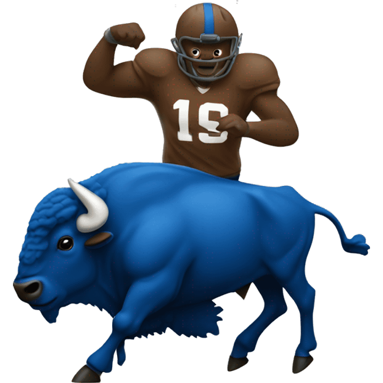 Buffalo scoring a touchdown emoji