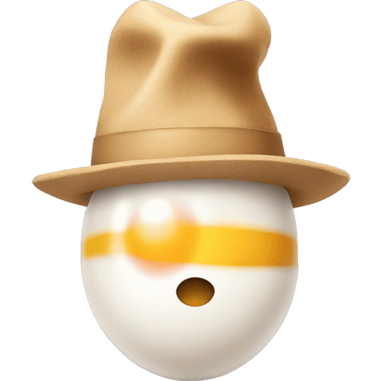 Egg with hat emoji