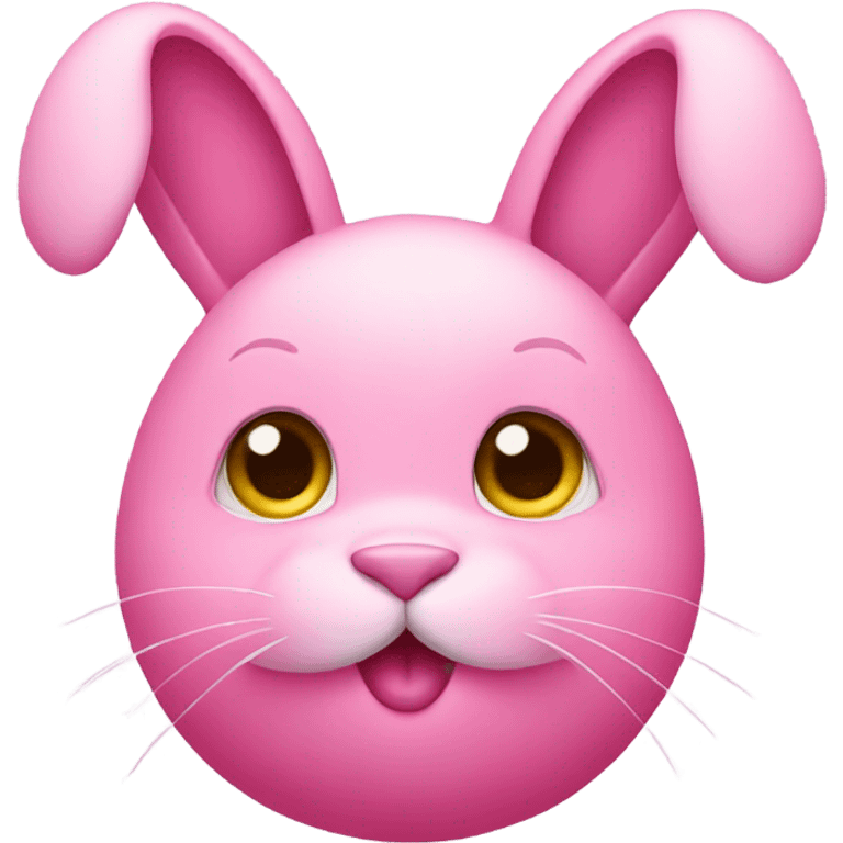 Pink bunny emoji