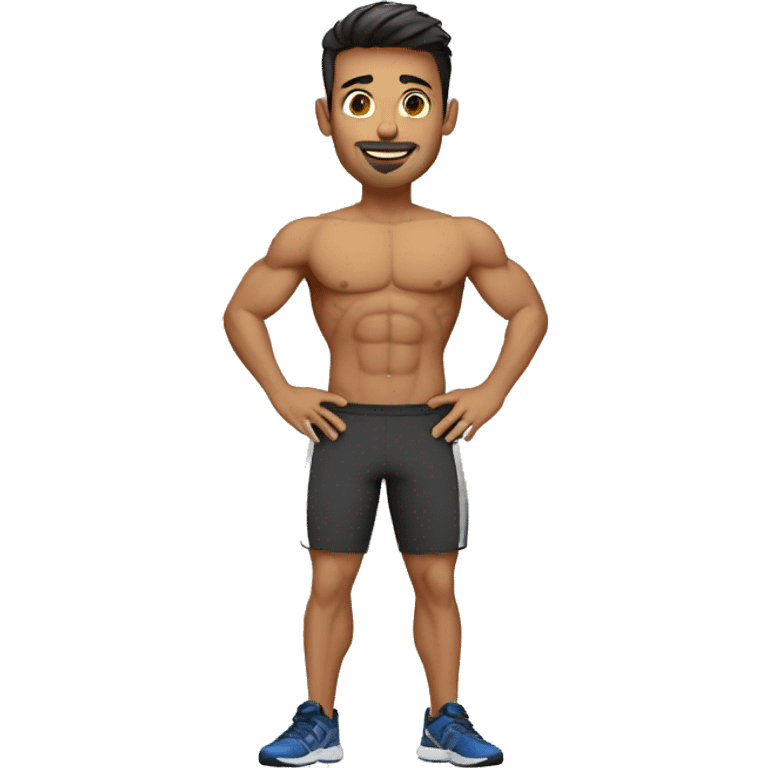 fitness trainer male emoji