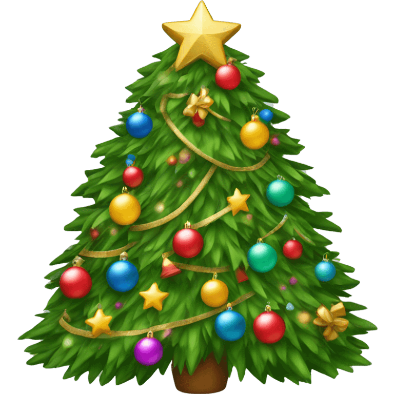 decorated christmas tree emoji