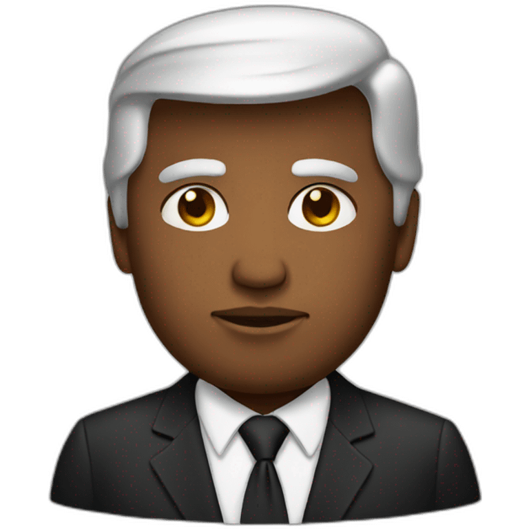 black donald trump emoji