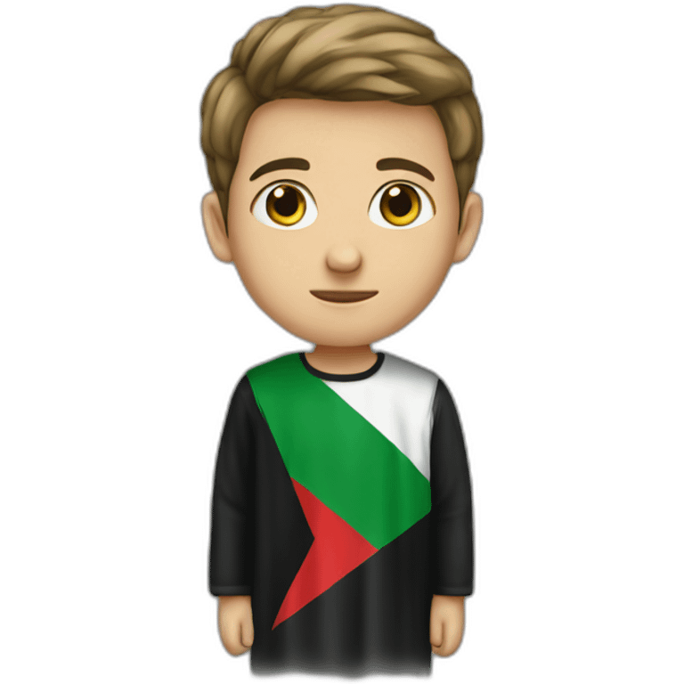 Boy withoutPalestine flag emoji