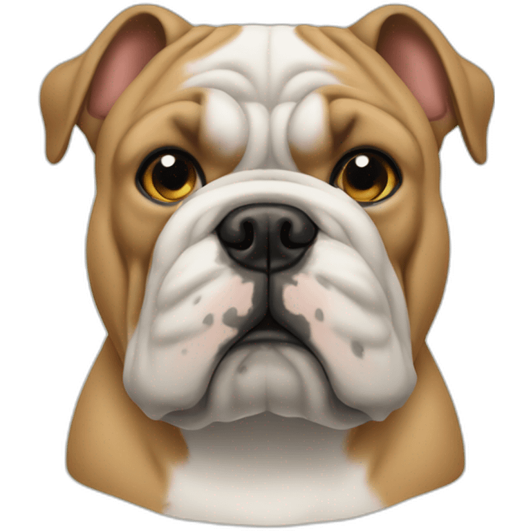 bulldog with herbs growing out emoji