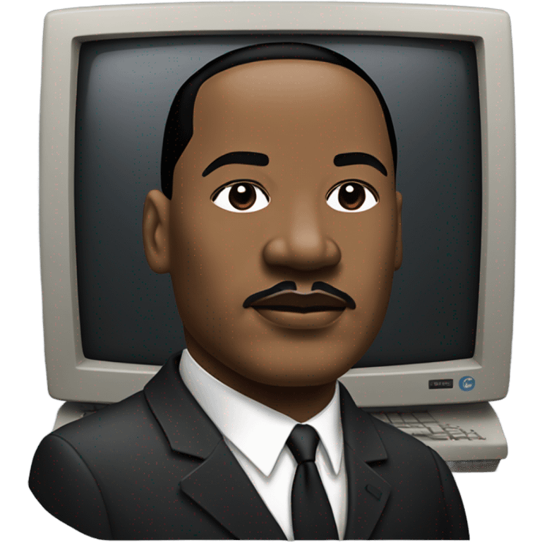 Martin luther king computer emoji