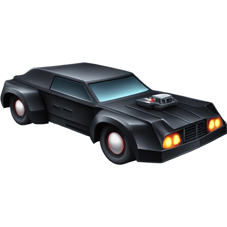 Haunted Darth Vader’s ice cube race car with bright white headlights and light saber bumpers  emoji