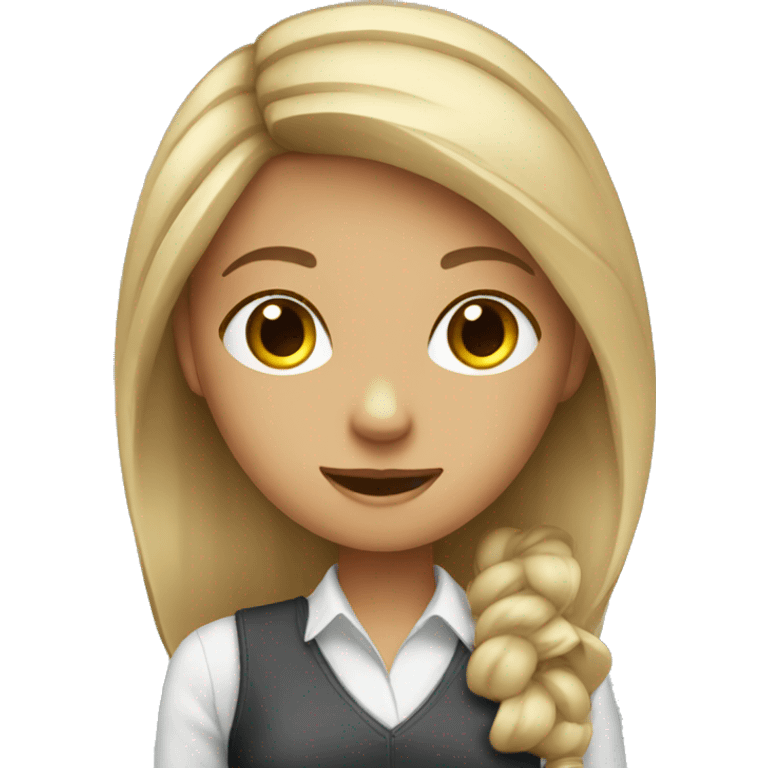 Girls working at a call center  emoji