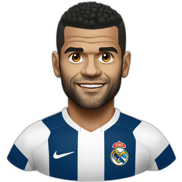 dani alves portrait realistic football player emoji