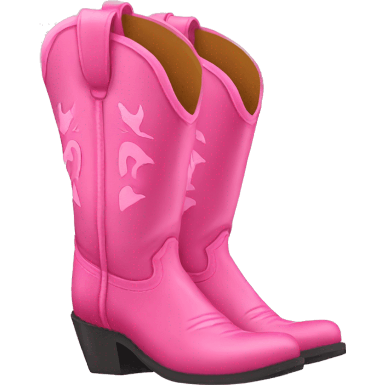 Pink cowgirl boots emoji