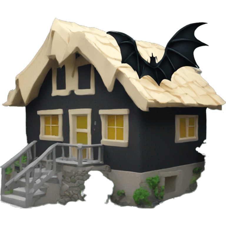 Batman in style Rubber House  emoji