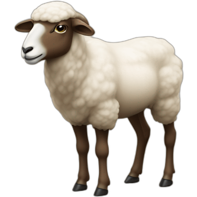 Un mouton sur un chameau emoji