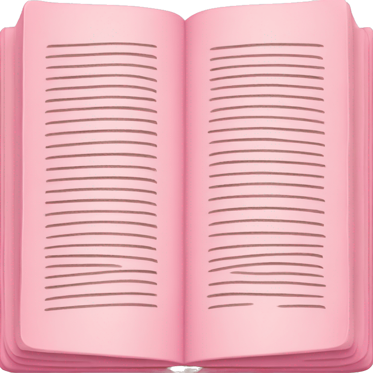 Light pink open book emoji