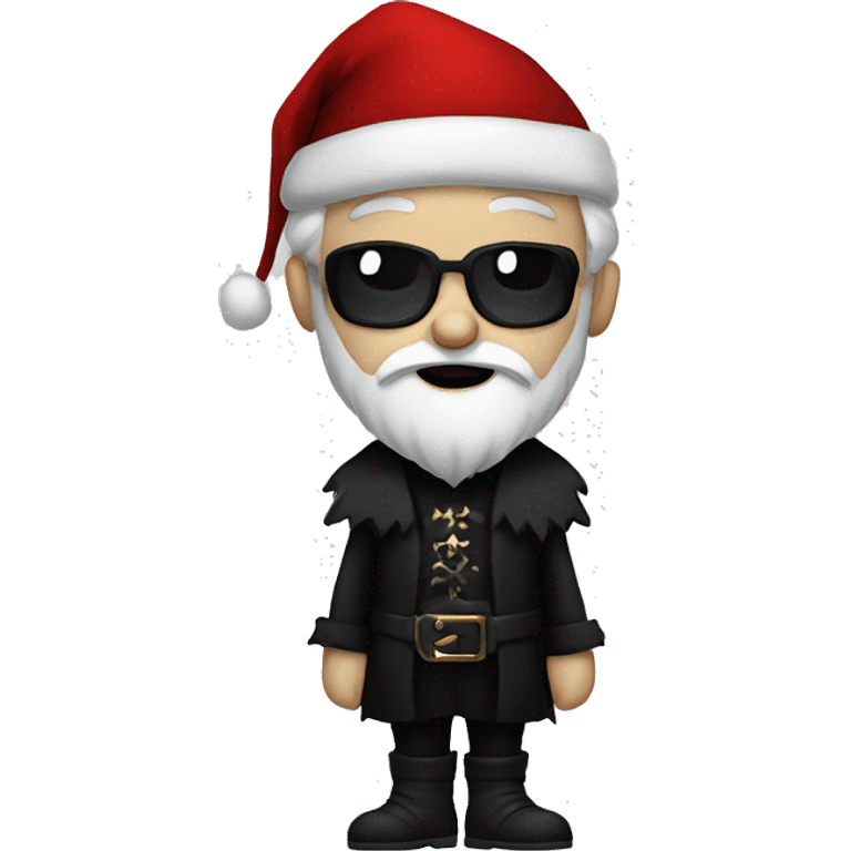 Goth santa emoji