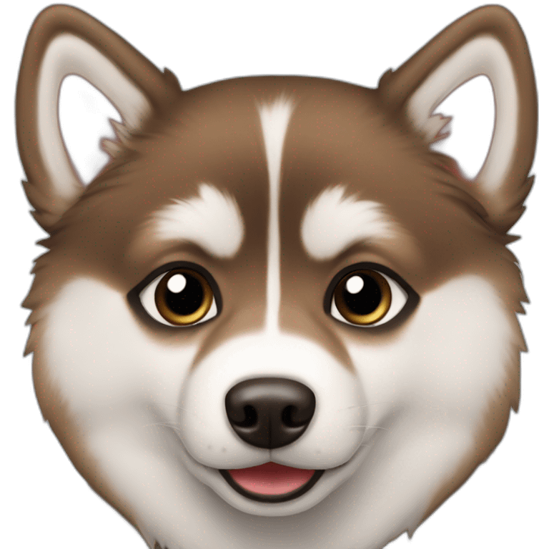 Pomsky brown emoji