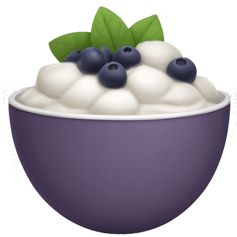 white açaí bowl emoji