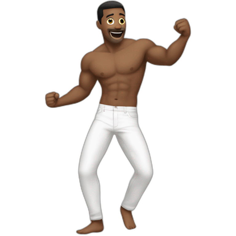 man-white-shirtless-dancing emoji