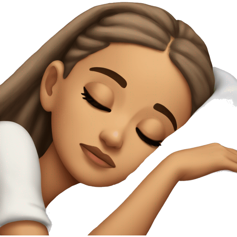 Ariana Grande sleeping emoji