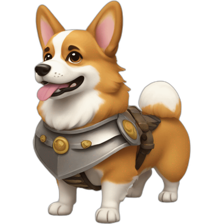 Corgi warrior emoji